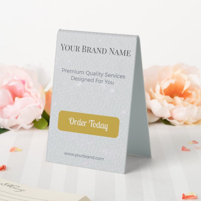 Table Tent Sign Custom Business Display (In SItu (Wedding))