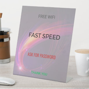 Table Tent Sign Custom Menu Café Promo