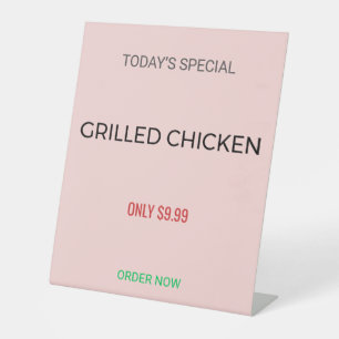 Table Tent Sign   Custom   Menu   Wedding   Promo