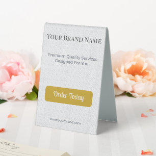 Table Tent Sign Custom Table Tent Display