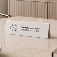 Table Tent Sign | Double Sided Logo Nameplate