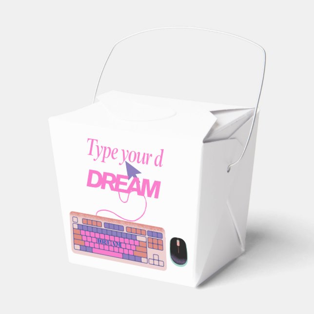 Table Tent Sign Favour Box (Front Side)