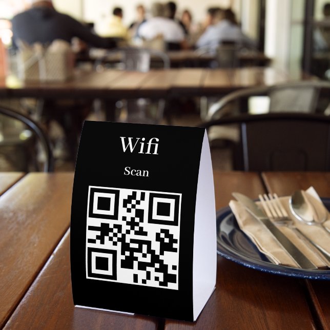 Table Tent Sign qr cod (Insitu(Restaurant))