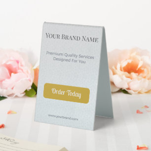 Table Tent Tabletop Desk Marketing Business Sign