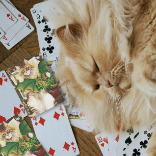 Table Top Gaming Dragon Cat Playing Cards