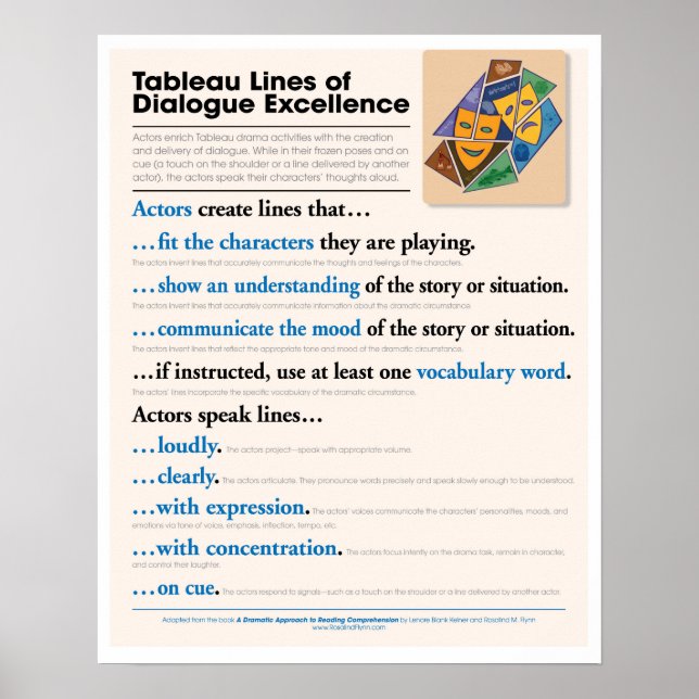 Tableau Lines of Dialogue Excellence Poster (Front)