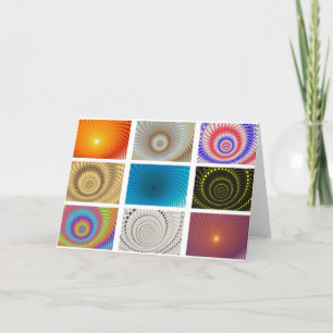 Tableau of Circles Greetings Card