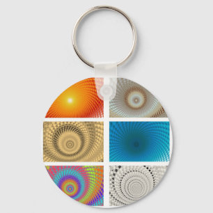 Tableau of Circles Keychain