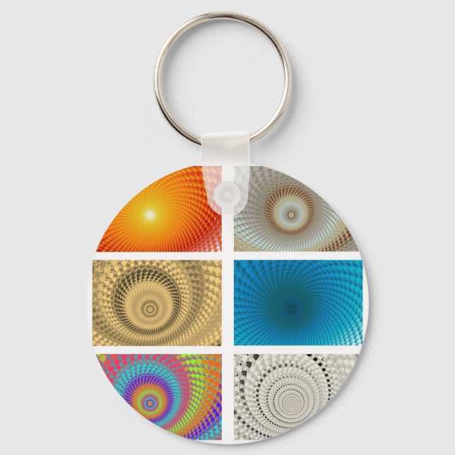 Tableau of Circles Keychain (Front)