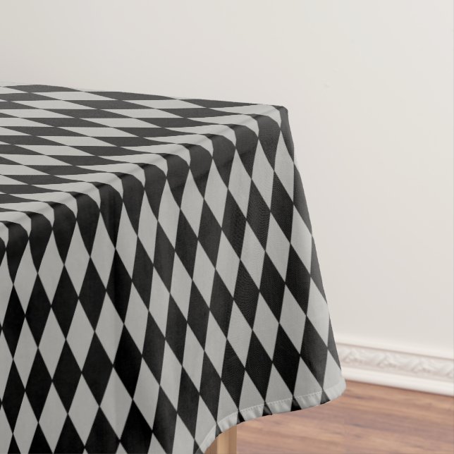 Tablecloth "60x84" -Halloween Harlequin Diamonds (In Situ)