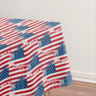 Tablecloth "60x84" July 4th Patriotic USA Flag