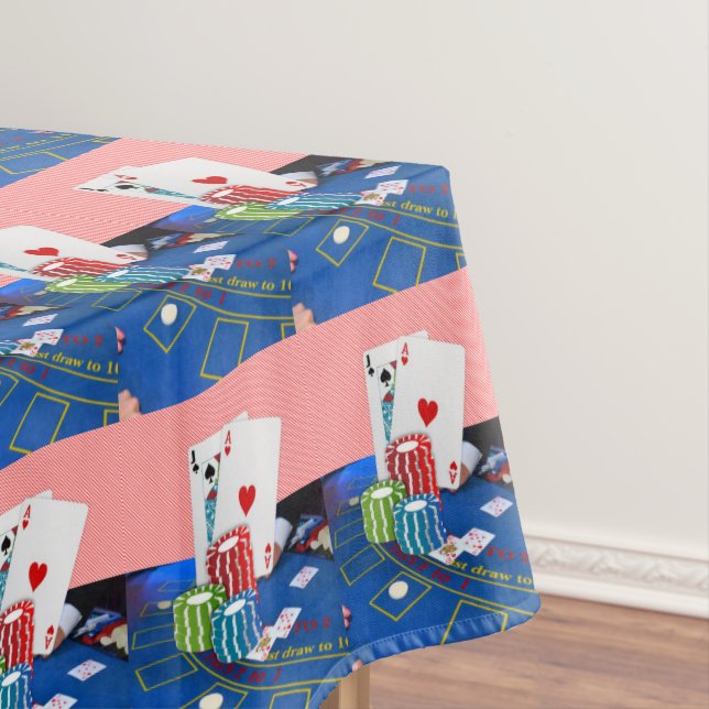 Tablecloth Ace Card Red Hearts (In Situ)