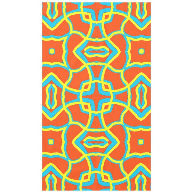 Tablecloth, An elegant multicolor fabric pattern  Tablecloth (Front)