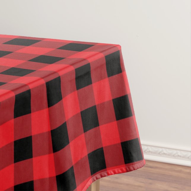 Tablecloth Christmas Buffalo Plaid (In Situ)