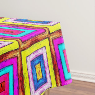 Tablecloth Colorful Colors Squares