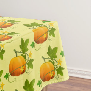 Tablecloth Fall Pumpkin Vine