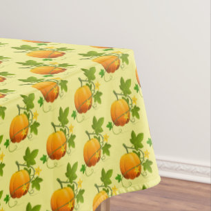 Tablecloth Fall Pumpkin Vine