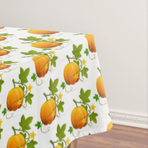 Tablecloth Fall Pumpkin Vine