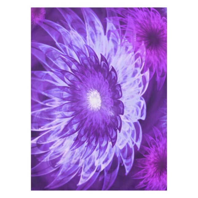 Tablecloth Fantasy Flowers Purple (Front)