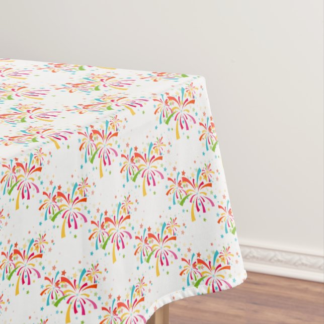 Tablecloth July 4th Fireworks (In Situ)
