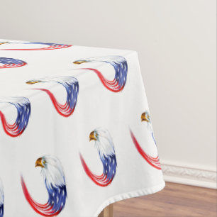 Tablecloth July 4th Patriotic Flag Eagle