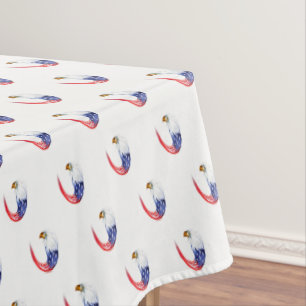 Tablecloth July 4th Patriotic Flag Eagle
