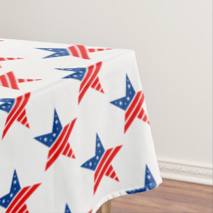 Tablecloth-July 4th Stars  Tablecloth