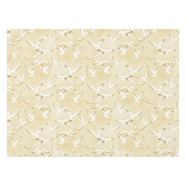 Tablecloth - Nautical Ocean Seagulls (Front (Horizontal))