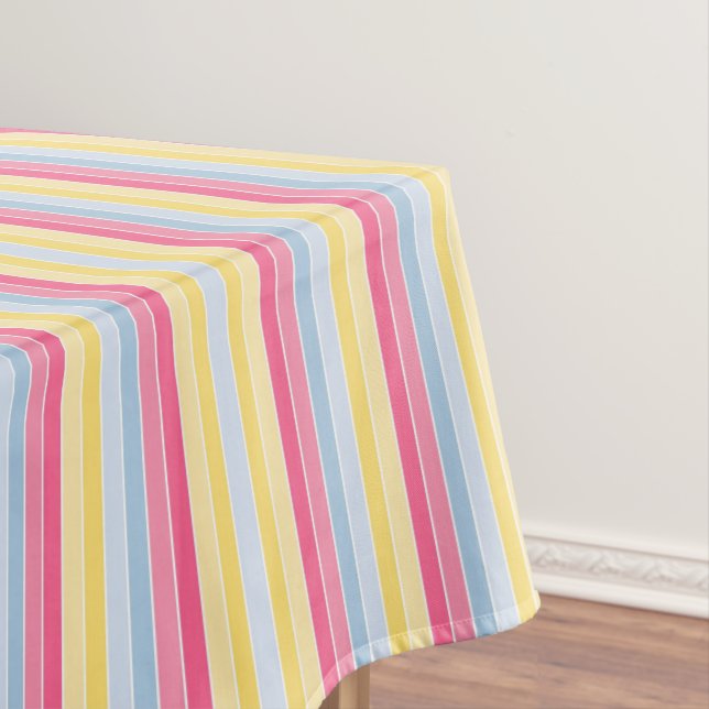 Tablecloth Pastel Stripe (In Situ)
