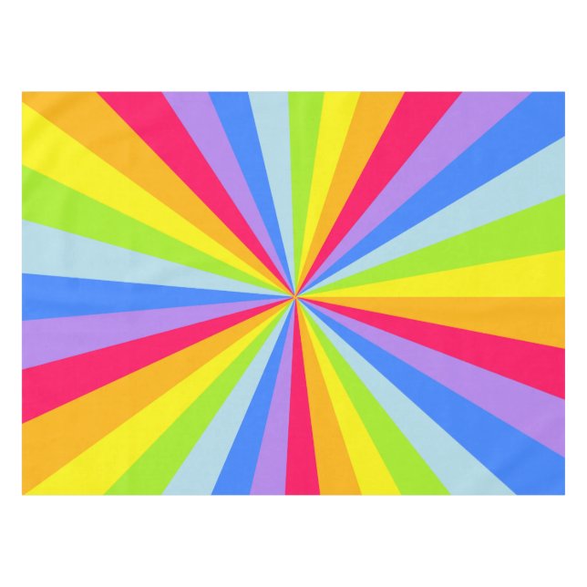 Tablecloth rainbow starburst (Front (Horizontal))