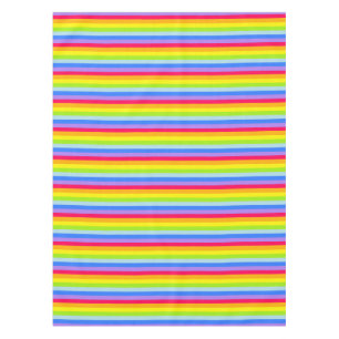 Tablecloth rainbow stripes