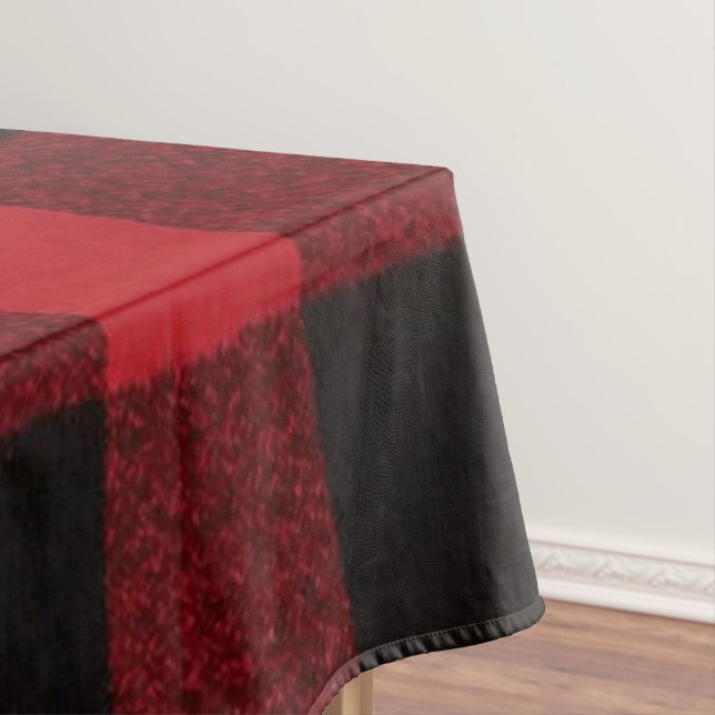 Tablecloth Red Buffalo Plaid Bear Bla (In Situ)