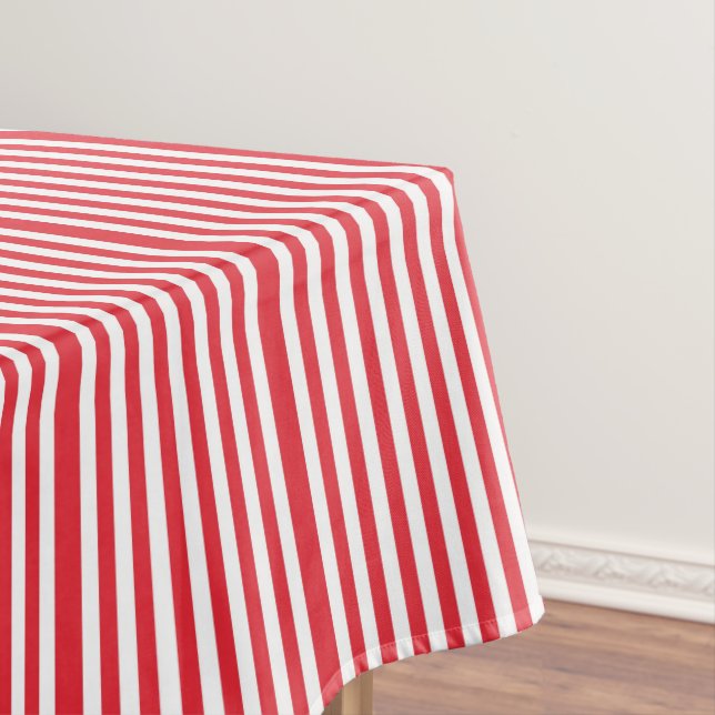 Tablecloth Red & White Stripe (In Situ)