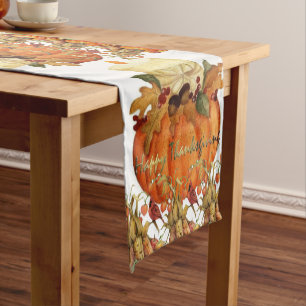 Tablecloth Runner Happy Thanksgiving Day