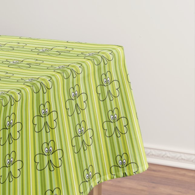 Tablecloth Saint Patrick's Day Clovers (In Situ)
