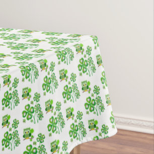 Tablecloth Saint Patrick's Day Owl