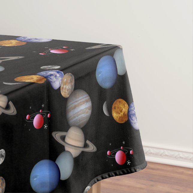 Tablecloth Solar System Planets (In Situ)