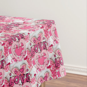 Tablecloth Valentine's Day Love