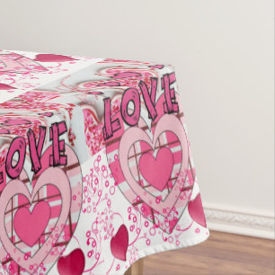 Tablecloth Valentine's Day Love