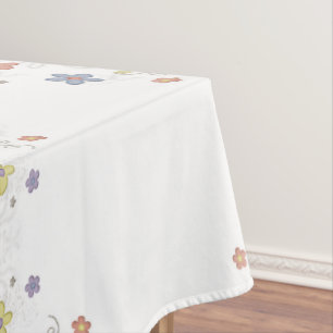 Tablecloth White Floral