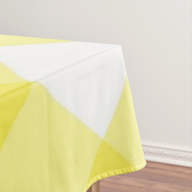 Tablecoth Yellow White Plaid  Tablecloth (In Situ)