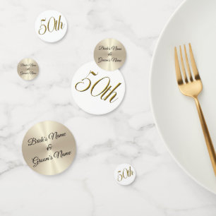 Tablefetti - Personalised 50th Wedding Anniversary Confetti