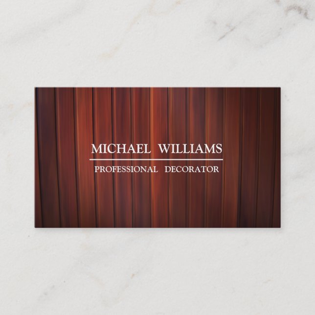 TABLES DE BROWN MADERA BUSINESS CARD (Front)