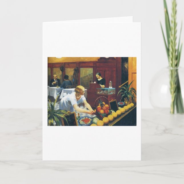 Tables for Ladies - Edward Hopper Card (Front)