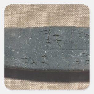 Tablet inscribed in 'Linear B'  sheep Square Sticker