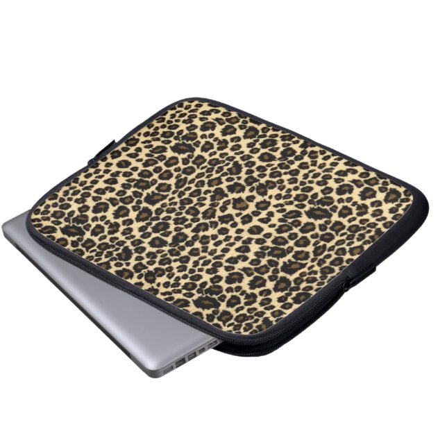 Tablet & Laptop Sleeve - Leopard Fur (Front Bottom)