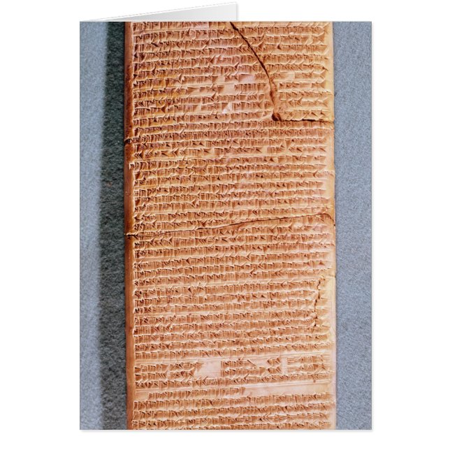 Tablet relating the ritual sacrifices (Front)