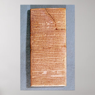 Tablet relating the ritual sacrifices poster