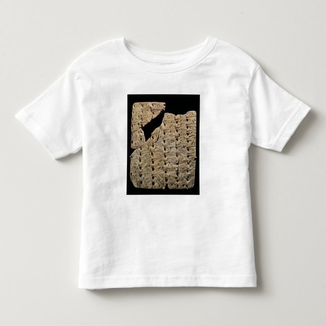 Tablet with cuneiform script, from Uruk Toddler T-Shirt (Front)