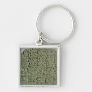 Tablet with cuneiform script key ring